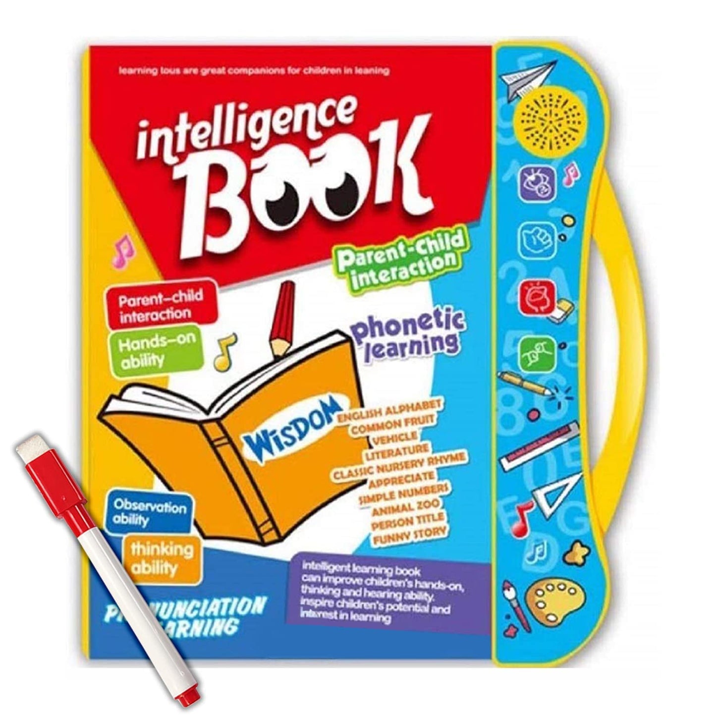 Intelligence Book English Letters Words Learning Language E-book