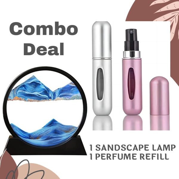 Sandscape Lamp & Free  Mini Perfume Spray Bottle Set